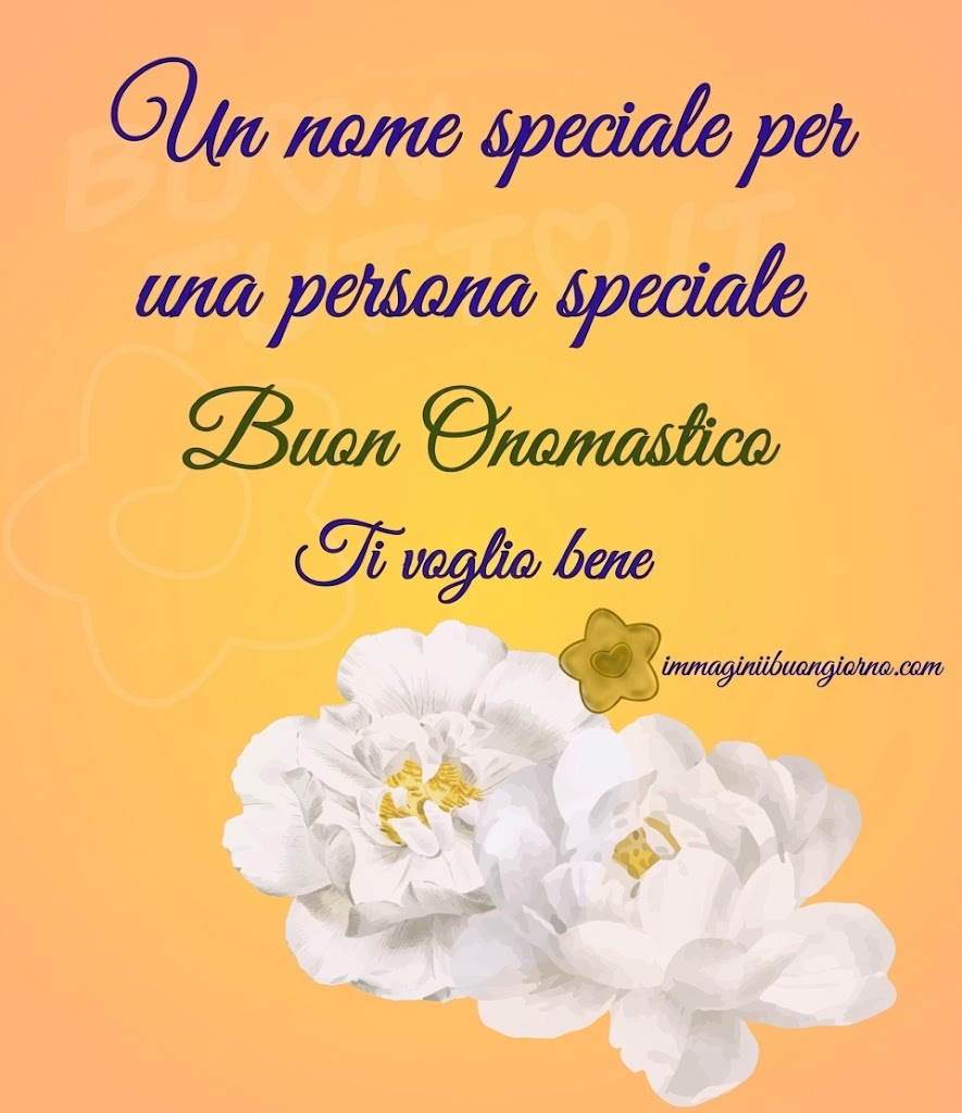 Buon Onomastico con Cuori Glitterati